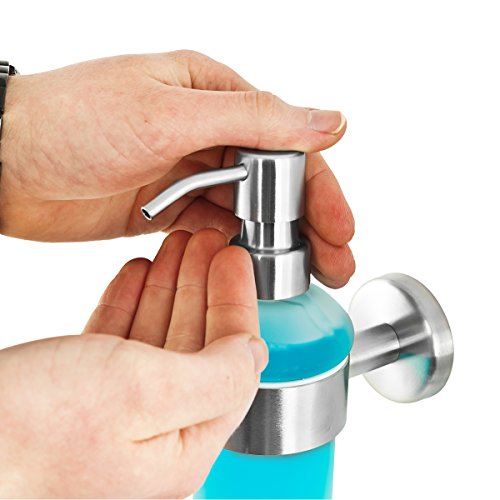 bremermann® Bad-Serie PIAZZA – Seifenspender aus Glas & Edelstahl, matt - 2