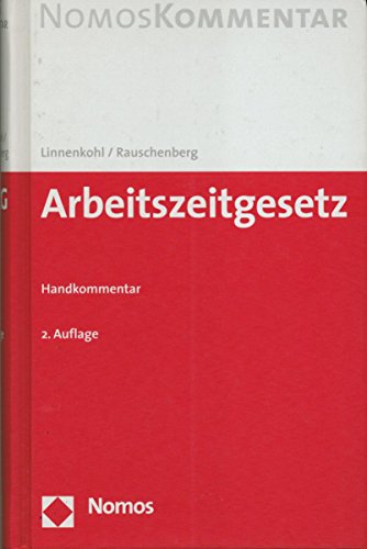 Download Arbeitszeitgesetz: Handkommentar