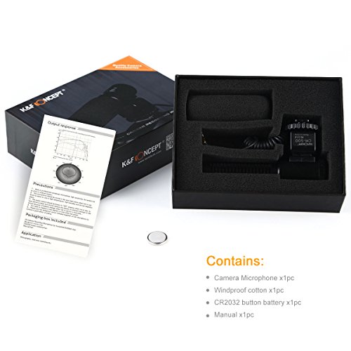 K F Concept Microphone Enregistrement Microphone cam  scope Interview Cam  ra DV pour Canon Nikon Appareil Photo Reflex num  rique DSLR