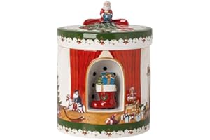 ‎VILLEROY & BOCH Villeroy & Boch und Boch - Christmas Toys, zestaw okrągły, Santa przynosi prezenty, 17 x 17 x 22 cm, porcelana, wielokolorowa, 14-8327-6692, Martini Olive/Martini Olive Terra Camo, 17 x 17 x 22 cm