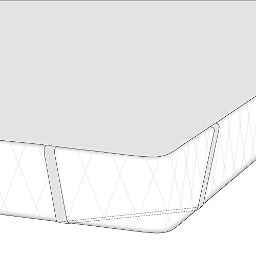 SETEX Kalmuck Matratzenschutz, 90 x 200 cm, Eckgummis, 100 % Baumwolle, Classic, Rohweiß, 2107090200001001 - 3