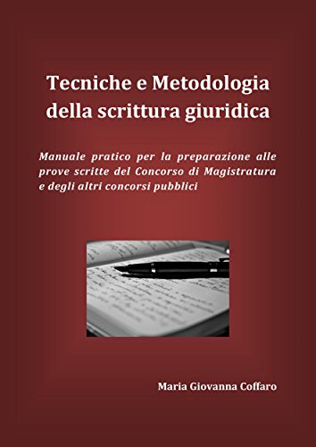 Download Tecniche e Metodologia della scrittura giuridica Download Tecniche e Metodologia della scrittura giuridica