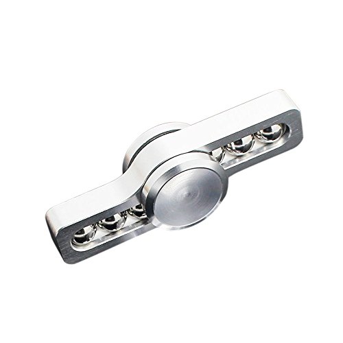 Duang Fidget Spinner Toy Ultra Durable High Speed Rotation with Stainless Steel Ball Spinner Toy for Relieving Stress ADHD Boredom Increases Focus and Killing Time (Silver)