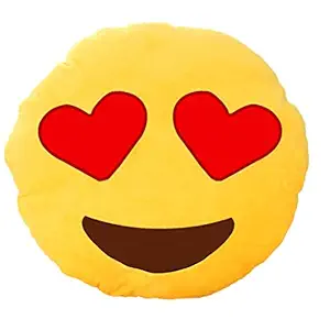 Grabadeal Smiley Love Emoticon Cushion With Heart Eyes