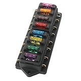 ✪ Kaufen Sie eine qualitativ hochwertige 8-Fach Blade Sicherungskastenhalter, können Sie 10Pcs freie mittlere Standard Blade Sicherungen erhalten ( Inbegriffen gebräuchlichsten AMP: 2A / 3A / 5A / 7.5A / 10A / 15A / 20A / 25A / 30A / 35A), Sparen Sie Zeit und Mühe, Sie müssen nicht einkaufen und greifen nicht zu.