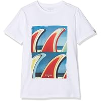 Quiksilver Classic Fin Fanatic Camiseta, Niños, Naranja (Baked Apple Heather), XS/8
