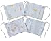 JTC 4 Sets Kid Boys Girls Bib Face Mouth Mask Cover Cotton Cold Preventor Unisex Dustproof Respirator