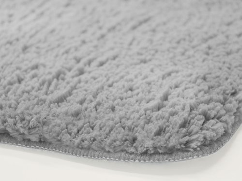 SKY Badematte Uni – Größe wählbar – 70x120cm, hellgrau – Öko-Tex 100 zertifiziert - 4