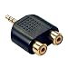 Produktbild Lindy 35624 3.5mm 2 x RCA Schwarz Schnittstellenkabeladapter, 35624