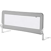 Wellgro 150 * 65 cm Gri Renk Yatak Bariyeri, Yatak Korkuluğu