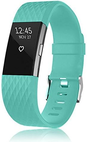 Pheant® Fitbit Charge 2 Strap, Replacement Band with Metal Clasp Silicone Strap for Fitbit Charge 2 Heart Rate and Fitness, Small Size