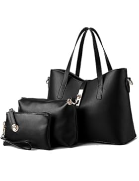 Greeniris PU-Leder Schultertaschen Totes Damen Handtasche