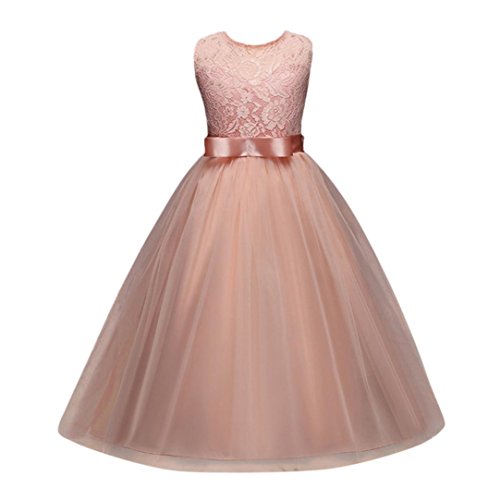 Girl Dress Flower Kids Bridesmaid Dress Wedding Formal Party Elegant |  Desertcart Fiji