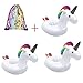 Produktbild 3 Stück Aufblasbare Getränkehalter, FrohLila Einhorn Cartoon Cocktailhalter Flaschenhalter Badespielzeug Pool Coasters für Bier Getränke Saft
