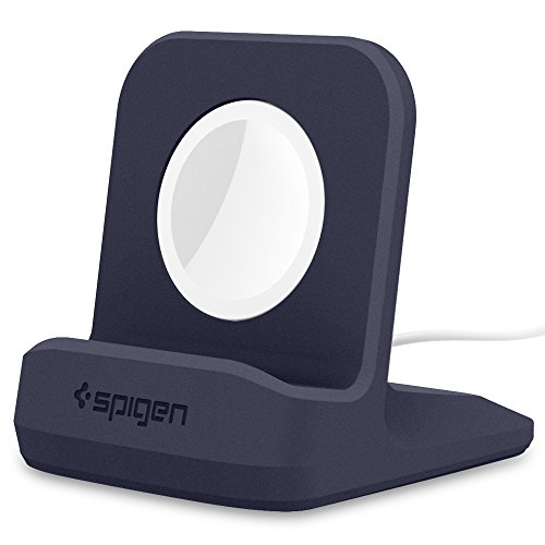 Apple Watch Ladestation, Spige [Prämie TPU][Kompatibel zum Nachtmodus] [WatchOS 2] für Apple Watch Series 1 / Series 2 / 42mm / 38mm, Apple Watch (2015), Apple Watch 2(2016), Apple Watch Sports, Apple Watch Stand , Apple Watch 2 Halterung – S350 Midnight Blue - 9