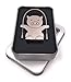Produktbild Onwomania Schwein Springseil Glücksbringer Schlüsselring Silber USB Stick in Alu Geschenkbox 16 GB USB 2.0