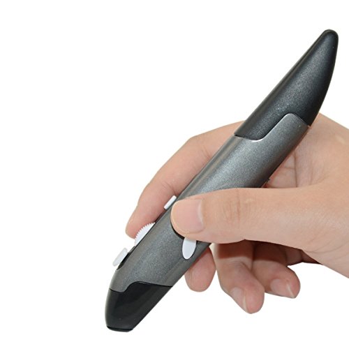 Morjava PR-03 2.4GHz Wireless Optical Pen Mouse Adjustable 500/1000DPI Handwriting Smart Mouse for PC Laptop iMac Android Tablet (Black)