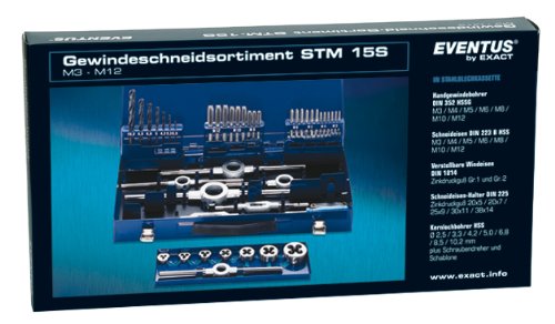 Exact Gewindeschneidsortiment HSS-E 42-teilig, STM15, M3-M12 10751 - 8