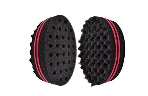 Beauty7 New Double Side Two in One Magic Twist Hair Sponge Afro Braid Style Hair Sponge Brush