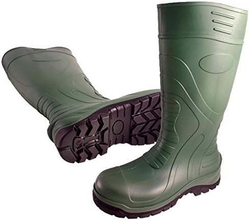 Toe Guard TG8029545 Safety Shoe,"Boulder" S5, Size 10.5, Olive Green