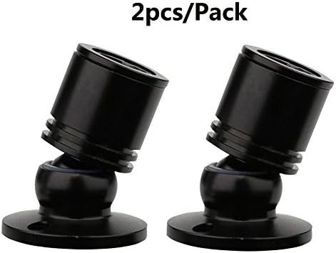 iPHD Surface Mounted Ceiling Spotlight 360° Rotatable for Display Case AC 85V-265V with Transformer Cold White 6000K Pack-2 (Black)