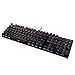 Price comparison product image QLPP Punk mechanical keyboard,LED Backlit Mechanical Gaming Keyboard,with 9 backlighting modes,Small Compact 104 Key Metal Mechanical Computer Keyboard,A