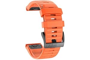ISABAKE Cinturino per Garmin Fenix 6/6 Pro, QuickFit 22 mm, in silicone, compatibile con Fenix 5/5 Plus, Forerunner 935/945, Approach S60, Quatix 5