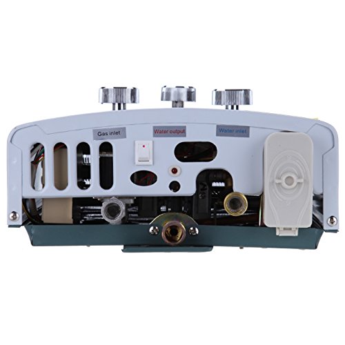 Ridgeyard 6L LPG Propan Gas Tankless Tragbarer Instant-Heißwasserbereiter Instant Kessel mit Duschkopf - 6
