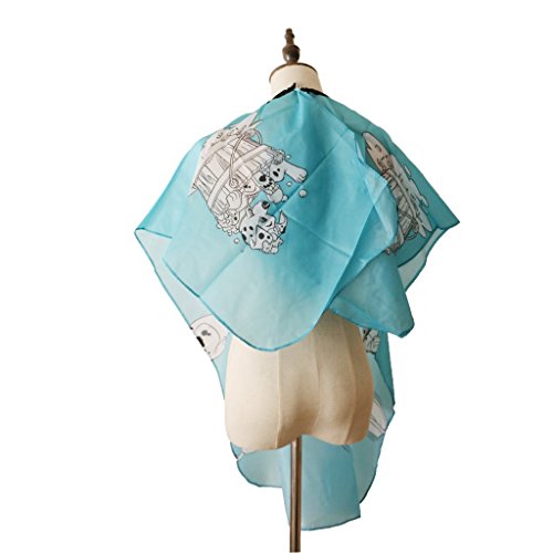 Kinder Haarschneideumhang / Friseur Hairstyling Schürze mit robustem Klettverschluss, Süßes Cartoon Muster - 5