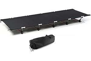 MidGard Letto da campo di alta qualità, ultraleggero per esterni, letto da campeggio pieghevole in lega di alluminio e poliestere, portata fino a 140 kg, perfetto per campeggio, escursioni, viaggi,