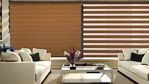 ZEBRA BLINDS polyresin Roller Blind, W50xH130, Brown