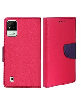 Erotic Flip Wallet Case Cover for Realme Narzo 50i - Pink Blue