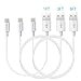 Produktbild Lightning Kabel ZOETOUCH iPhone Ladekabel Datenkabel für iPhone iPad iPod - 2x3ft+1x1ft, Weiß