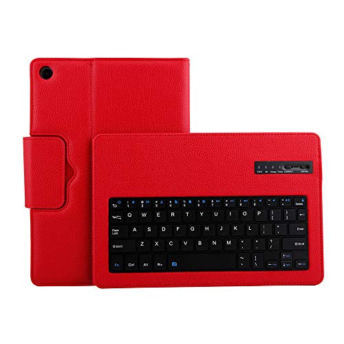 Preisvergleich Produktbild Keyboard holster Zariavo,Lederetui mit abnehmbarer Bluetooth-Tastatur für Huawei MediaPad M5 10.8