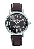River Woods Herren-Armbanduhr Leder Sacramento