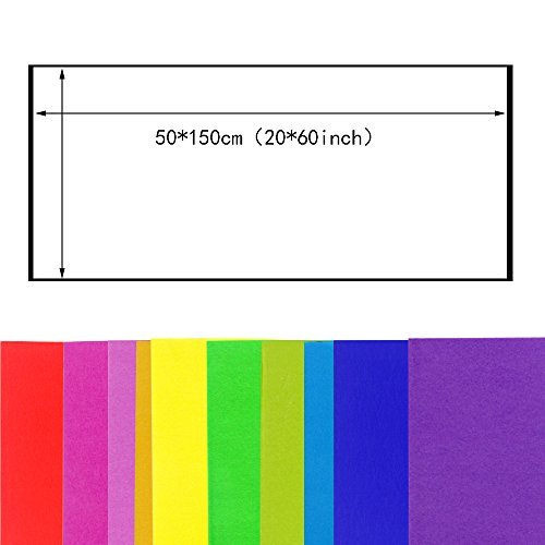 Coceca 20 Stück Bunte Krepppapier Seidenpapier 20 x 60 Zoll Hochzeit Geburtstag Party Dekorationen - 3