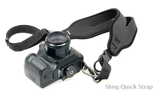 Kaavie - Courroie Sangle d Epaule Quick Release pour Appareil Photo Canon Nikon Pentax Sony Samsung  vis-   plaque unique  est constitu   d un mat  riau en aluminium avec deux oeillets de sangle sur les deux c  t  s pour la fixation d une dragonne et un tour de cou 