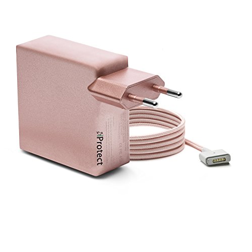 iProtect Nylon Ladegerät 45W für Apple MacBook mit MagSafe 2 Netzanschluss in Rosegold - Limited Edition