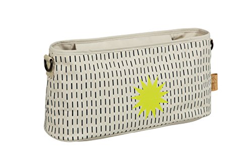 Preisvergleich Produktbild LÄSSIG Baby Kinderwagenorganizer Buggy Organizer Kinderwagentasche Reißverschluss Aufbewahrungstasche Kinderwagen inkl. Kinderwagenbefestigung / Casual Buggy Organizer Dots and Strokes sand