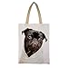 Produktbild AFUJIN Casual Bag Canvas Umhängetasche Summercanvas Tote Bag Doppelter Schwarzer Hund Color135 * 45Cm