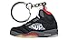 Produktbild Nike Jordan 5 V Black Red Supreme 2D Flat Sneaker Keychain by SPUSA