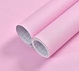 1.Material:PVC AdorabPaper Color Sólido Papel Pintado Autoadhesivo Engrosamiento Pvc Liso Papel Pintado Impermeable Niños Vinilos Para Pared Rosa 60cm X 200cm (23.6in X 78.7in)