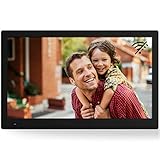 ZUSÄTZLICHE FUNKTIONEN: NIX Advance digitaler Fotorahmen hat eine Uhr/Kalender-Funktion und einen Stereo-Lautsprecher