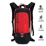 ➭ Verstellbare & Bequem: Verstellbare Schultergurte und Hüftgurte passen sich Ihren Bedürfnissen beim Radfahren, Joggen und Laufen an. Geeignet für Herren und Damen, bitte wählen Sie Ihre Lieblingsfarbe, leicht und langlebig. Dank des Federungsystems kann der Luft beim Fahren von oben nach unten fließen. Damit sorgt der Rucksack den ganzen Tag für ein wohltuendes Frischegefühl.