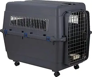 PSK PET MART Lata Approved Plastic Paws for A Cause Fight Cage with Wheels (Black, 36-inch)