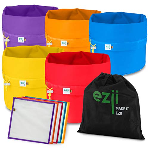 Ezii Bubble Hash Bags Bolsas de Extracción de Esencias de Hierbas Kit de 5 Bolsas de Filtración Resina Burbuja de 5 galones Bolsas de Hielo Hidropónica Bubblebag Mallas de Extracción de Aceite
