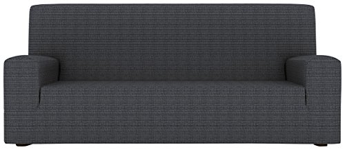 Eiffel Textile Lille Funda sofá 3 plazas, Algodón, Gris, 150 x 195 x 2 cm