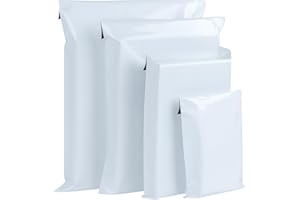 ILAUKE 100 Pochettes d'Expédition Autoadhésives pour Vinted, 4 Tailles Enveloppes Plastique Opaques – Emballage Colis Vêtements/Chaussures, Sac Postal Imperméable