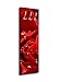 Produktbild Garderobe mit Design Rosenblüte G036 40x125cm Wandgarderobe Tropfen Tau Rose