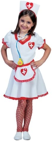 Funny Fashions Girls Girls Nurse Nancy Fancy dress costume Medium (8-10)